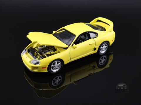 * Auto World * 1996 Toyota Supra * Asia Special Edition * Yellow * CP8002 * * Auto World * 1996 Toyota Supra * Asia Special Edition * Yellow * CP8002 *
