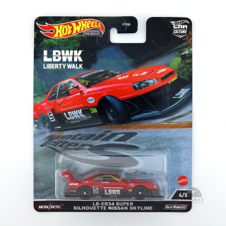 HOT WHEELS Premium Car Culture LB-ER34 Super Silhouette Nissan Skyline Mountain Drifters