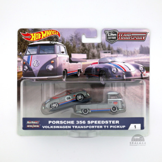 HOT WHEELS Premium Car Culture Team Transport #1 Porsche 356 Speedster & Volkswagen VW Transporter T1 Pickup