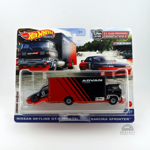 * Hot Wheels Premium * Car Culture * Team Transport #27 * Nissan Skyline GT-R (BNR32) & Sakura Sprinter *