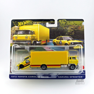 HOT WHEELS Premium Car Culture Team Transport #75 1972 Toyota Corolla Levin & Sakura Sprinter