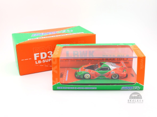 INNO64 Mazda LBWK RX-7 FD3S LB-Super Silhouette Green / Orange