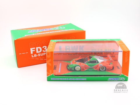 * Inno64 * Mazda * LBWK * RX-7 FD3S * LB-Super Silhouette * Green / Orange * * Inno64 * Mazda * LBWK * RX-7 FD3S * LB-Super Silhouette * Green / Orange *