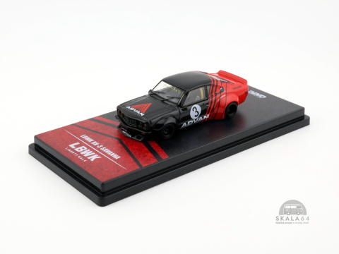 * Inno64 * Mazda RX-3 * LBWK * Savanna * Advan Livery * Black / Red * Liberty Walk *