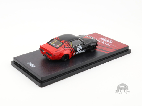 * Inno64 * Mazda RX-3 * LBWK * Savanna * Advan Livery * Black / Red * Liberty Walk *