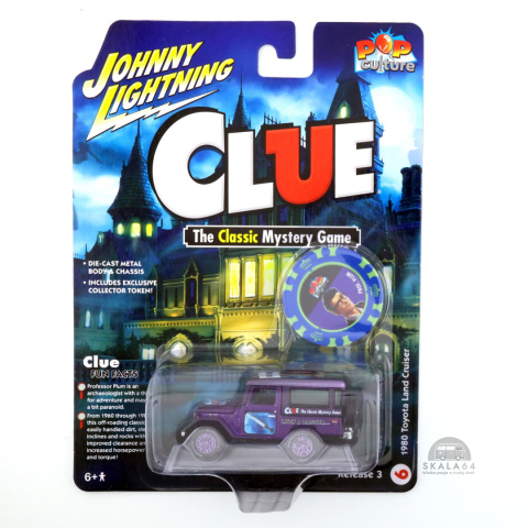 * JOHNNY LIGHTNING * 1980 Toyota Land Cruiser * Clue - The Classic Mystery Game * Pop Culture * TOKEN * * JOHNNY LIGHTNING * 1980 Toyota Land Cruiser * Clue - The Classic Mystery Game * Pop Culture * TOKEN *