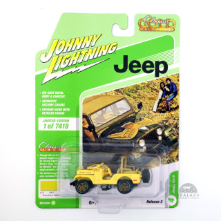 JOHNNY LIGHTNING Classic Gold Collection Jeep CJ-5 Sunshine Yellow JLCG025B