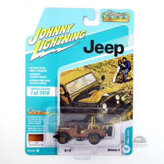 JOHNNY LIGHTNING Classic Gold Collection Jeep CJ-5 Dark Brown JLCG025A