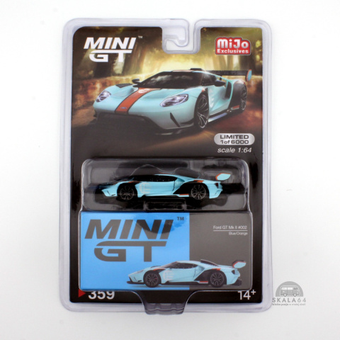 * Mini GT * Ford GT MK II #002 * Blue / Orange GULF * Limited Edition * MiJo Exclusives *