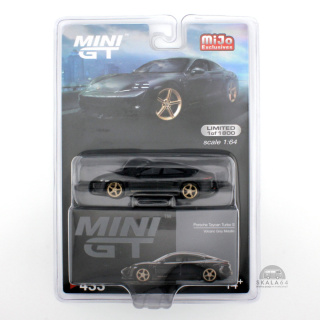 MINI GT Porsche Taycan Turbo S Volcano Grey Metallic Limited Edition MiJo Exclusives