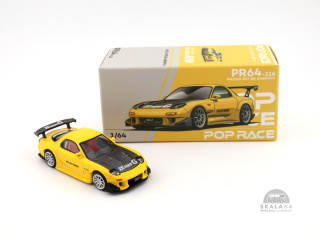 POP RACE PR64-116 Mazda RX-7 (FD) Re Amemiya Widebody Yellow