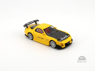 POP RACE PR64-116 Mazda RX-7 (FD) Re Amemiya Widebody Yellow