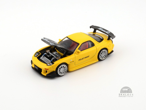 * POP RACE * PR64-116 * Mazda RX-7 (FD) Re Amemiya * Widebody Yellow * * POP RACE * PR64-116 * Mazda RX-7 (FD) Re Amemiya * Widebody Yellow *