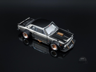 POP RACE PR64-97 Nissan Skyline GT-R V8 Drift (Hakosuka) Dark Chrome
