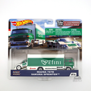 HOT WHEELS Premium Car Culture Team Transport #16 Mazda 787B & Sakura Sprinter