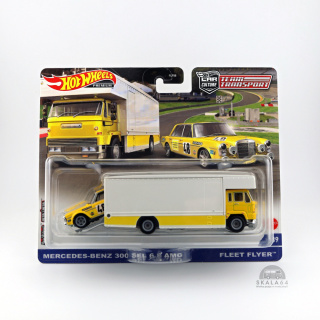 HOT WHEELS Premium Car Culture Team Transport #39 Mercedes-Benz 300 SEL 6.8 AMG & Fleet Flyer