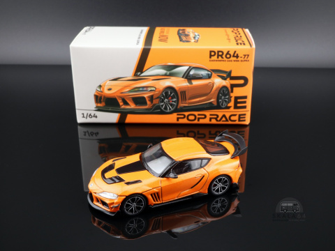 * POP RACE * Toyota Supra * Darwin Pro 66G WBK * Orange * PR64-0077 *