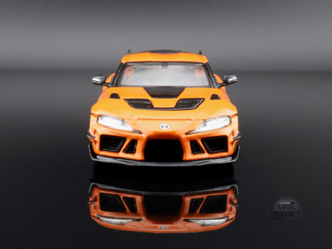 * POP RACE * Toyota Supra * Darwin Pro 66G WBK * Orange * PR64-0077 *