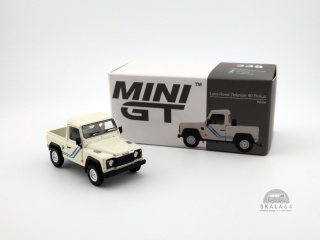 MINI GT Land Rover Defender 90 Pickup White RHD MGT00338-R