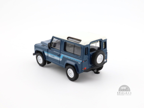 * Mini GT * Land Rover Defender 90 County Wagon * Stratos Blue * LHD * MGT00353-L * * Mini GT * Land Rover Defender 90 County Wagon * Stratos Blue * LHD * MGT00353-L *