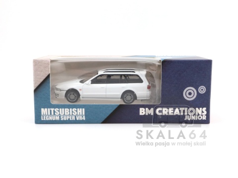 Model samochodu Mitsubishi Legnum Super VR4 WHITE LHD w skali 1:64 - pudełko