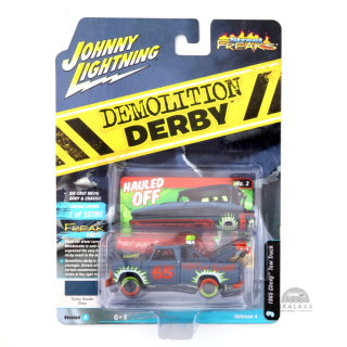 JOHNNY LIGHTNING Street Freaks 1965 Chevy Tow Truck Derby Smoke Gray