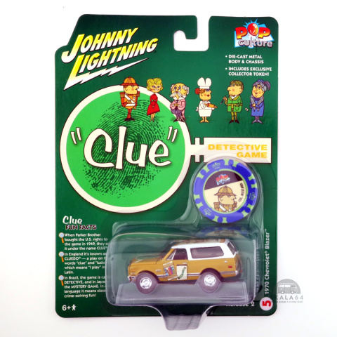 * JOHNNY LIGHTNING * 1970 Chevrolet Blazer * Clue - Detective Game * Pop Culture * TOKEN *
