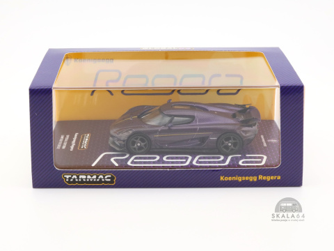 * TARMAC WORKS * Koenigsegg Regera * Purple Carbon Fiber / Gold *