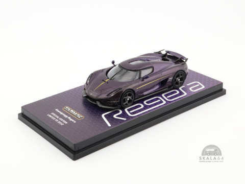 * TARMAC WORKS * Koenigsegg Regera * Purple Carbon Fiber / Gold *