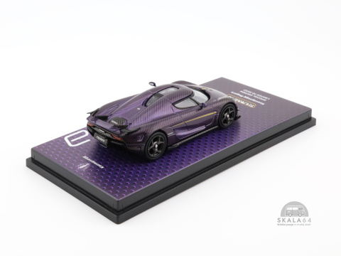 * TARMAC WORKS * Koenigsegg Regera * Purple Carbon Fiber / Gold *