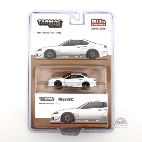 * Tarmac Works * Vertex Nissan Silvia (S15) * White Metallic * MiJo Exclusives * Limited Edition *
