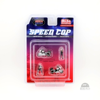 AMERICAN DIORAMA Speed Cop Policja MiJo Exclusives Limited Edition Figurki 1:64