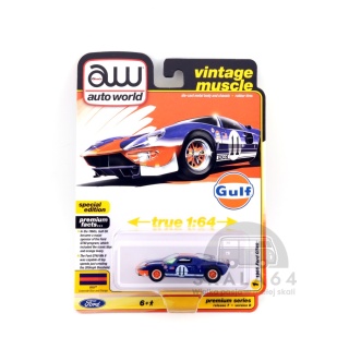 AUTO WORLD 1965 Ford GT40 GULF Blue / Orange 1:64