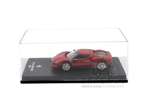 Model samochodu Ferrari 296 GTB 2021 Red w skali 1:64 - gablotka