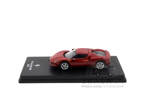 Model samochodu Ferrari 296 GTB 2021 Red w skali 1:64 - bok