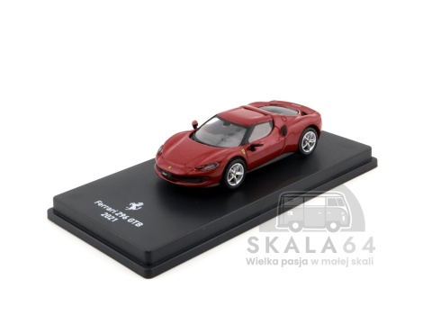 Model samochodu Ferrari 296 GTB 2021 Red w skali 1:64 - przód