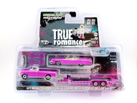 * GREENLIGHT * 1972 Chevrolet C-30 * 1974 Cadillac Eldorado Convertible * Heavy Duty Car Hauler * True Romance *