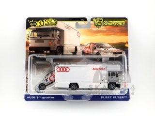 HOT WHEELS Premium Car Culture Team Transport #77 Audi S4 Quattro & Fleet Flyer