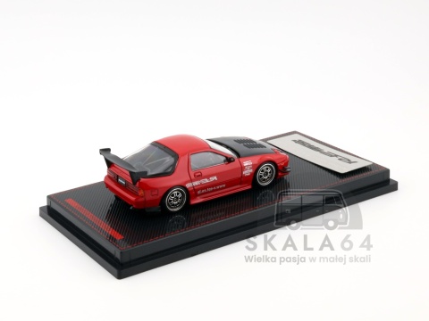 Model samochodu Mazda RX-7 FC3S RE Amemiya Red  w skali 1:64 - tył