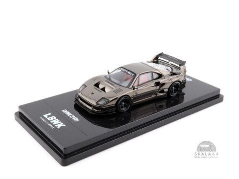 * INNO64 * Ferrari LBWK F40 * Chrome Black * Liberty Walk * * INNO64 * Ferrari LBWK F40 * Chrome Black * Liberty Walk *
