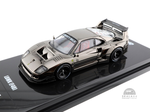 * INNO64 * Ferrari LBWK F40 * Chrome Black * Liberty Walk * * INNO64 * Ferrari LBWK F40 * Chrome Black * Liberty Walk *