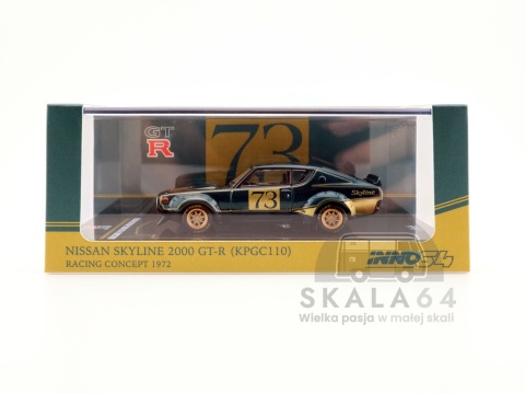 * INNO64 * Nissan Skyline 2000 GT-R (KPGC110) * Racing Concept 1972 * Green *