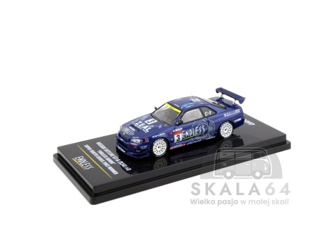 Model samochodu Nissan Skyline GT-R R34 #3 Endless Advan Super Taikyu Series 2002 Winner w skali 1:64