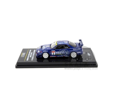 Model samochodu Nissan Skyline GT-R R34 #3 Endless Advan Super Taikyu Series 2002 Winner w skali 1:64