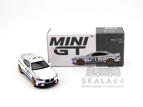 Model samochodu BMW 3.0 CSL White LHD - pudełko
