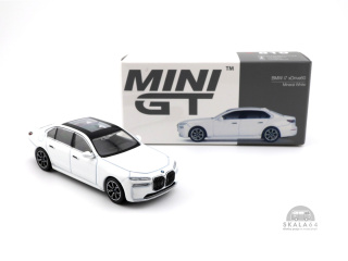 MINI GT BMW i7 xDrive60 Mineral White LHD MGT00819-L MiniGT
