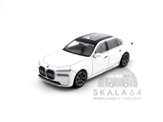 MINI GT BMW i7 xDrive60 Mineral White LHD MGT00819-L MiniGT