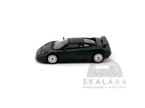 Model samochodu Bugatti EB110 GT Verde Scuro - bok