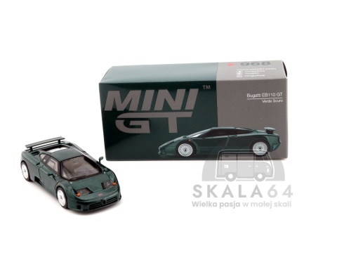 Model samochodu Bugatti EB110 GT Verde Scuro - pudełko