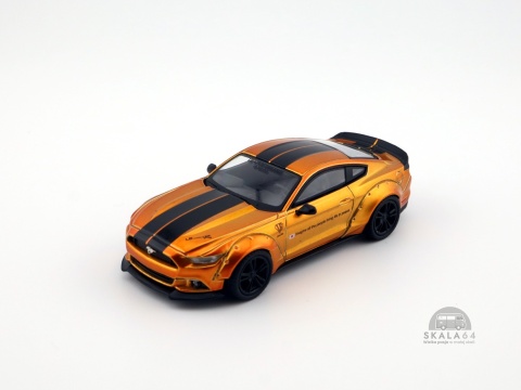 * MINI GT * Ford Mustang * LB-Works * Liberty Walk * Gold * LHD * MGT00847-L *
